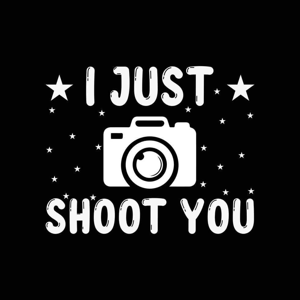 Photography T-shirt design vector