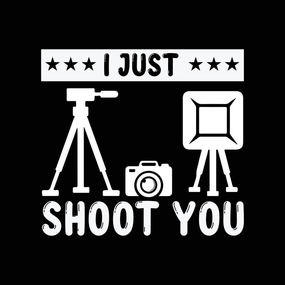 Photography T-shirt design vector