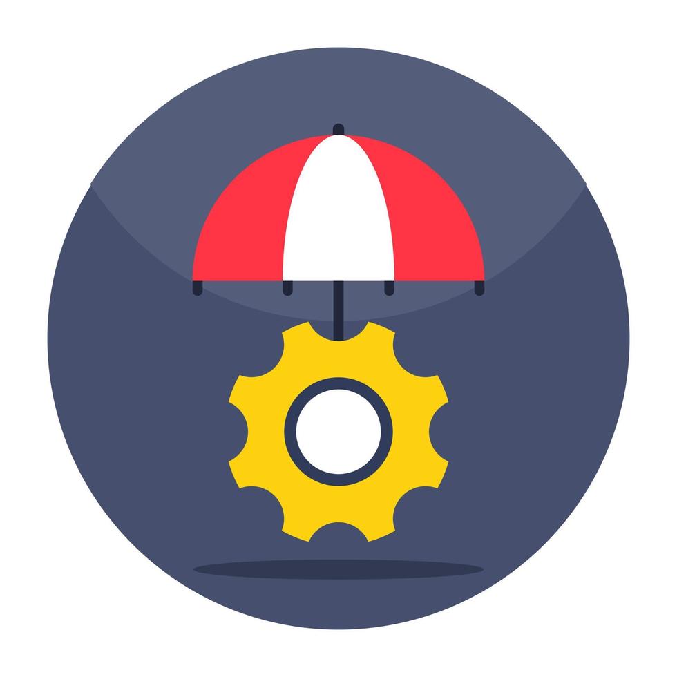 Editable design icon of risk management vector