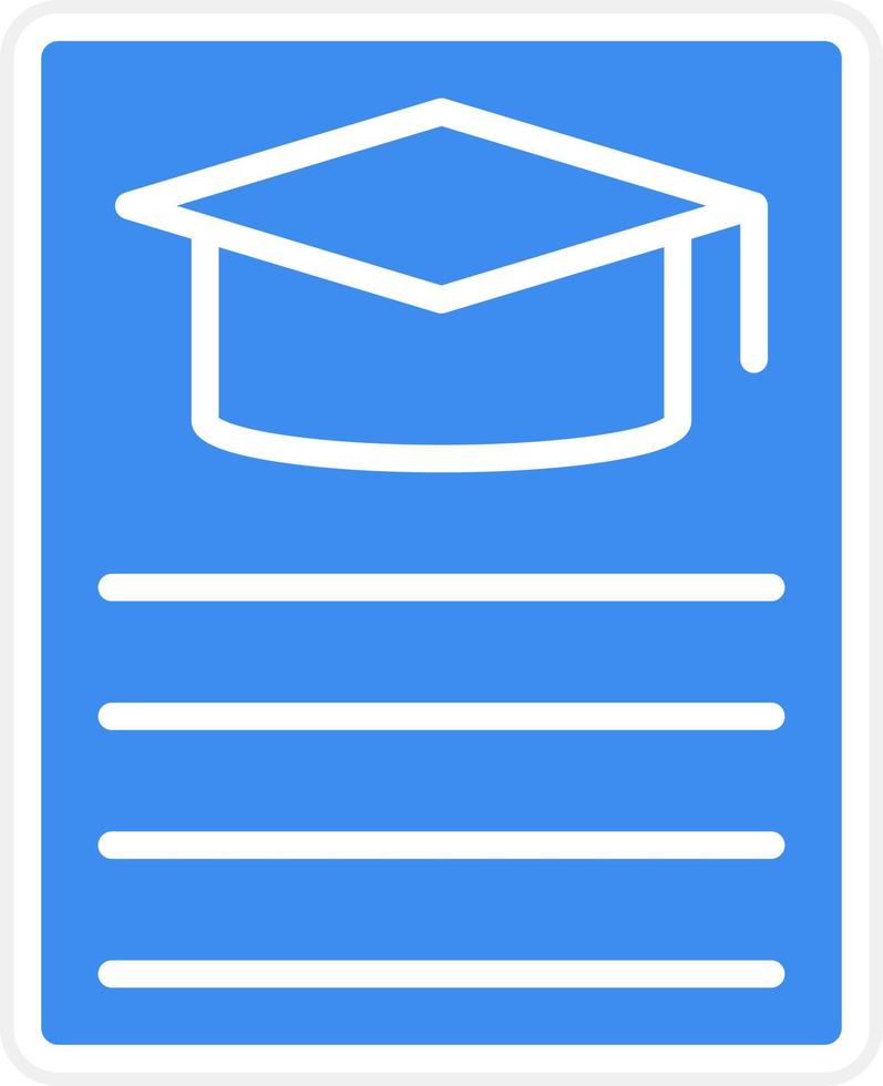 Curriculum Icon Style vector