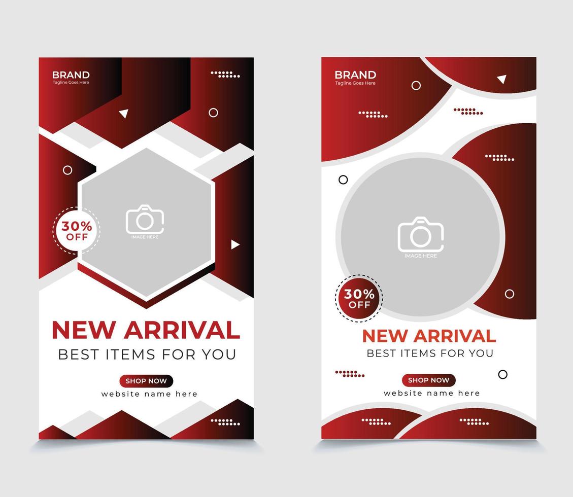 Trendy editable fashion sale offer social media stories template design Flash Sale mega discount all product. vector