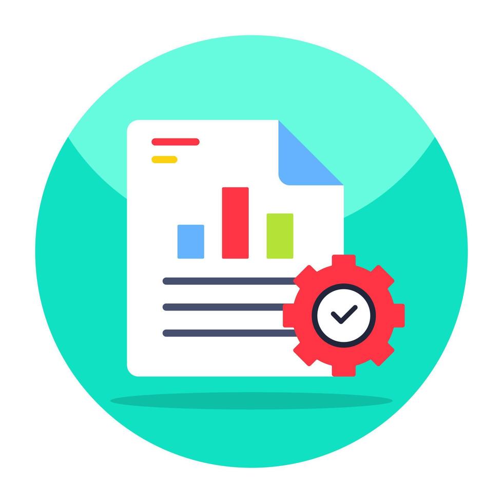An editable design icon of business report management 13278884 Vector ...