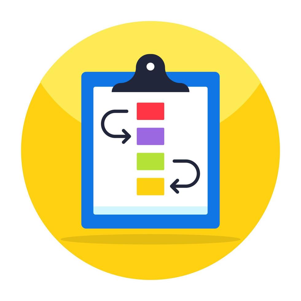 A colored design icon of hierarchy vector