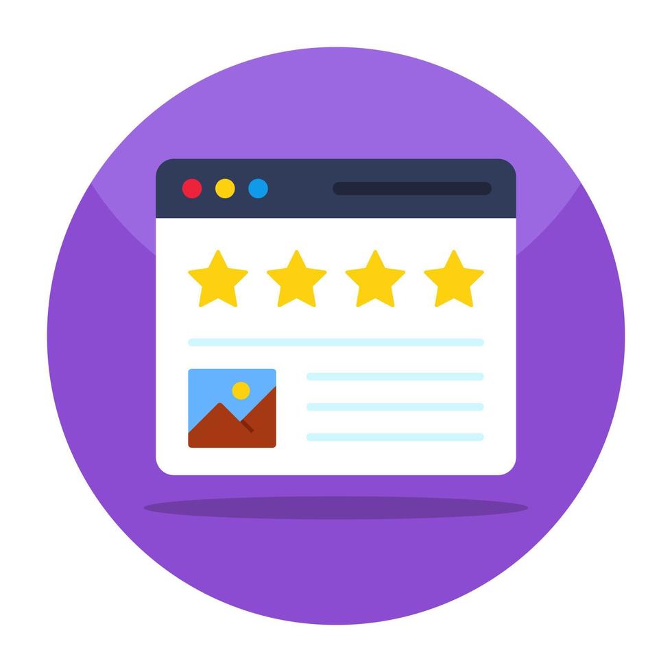 Premium download icon of online content ratings vector