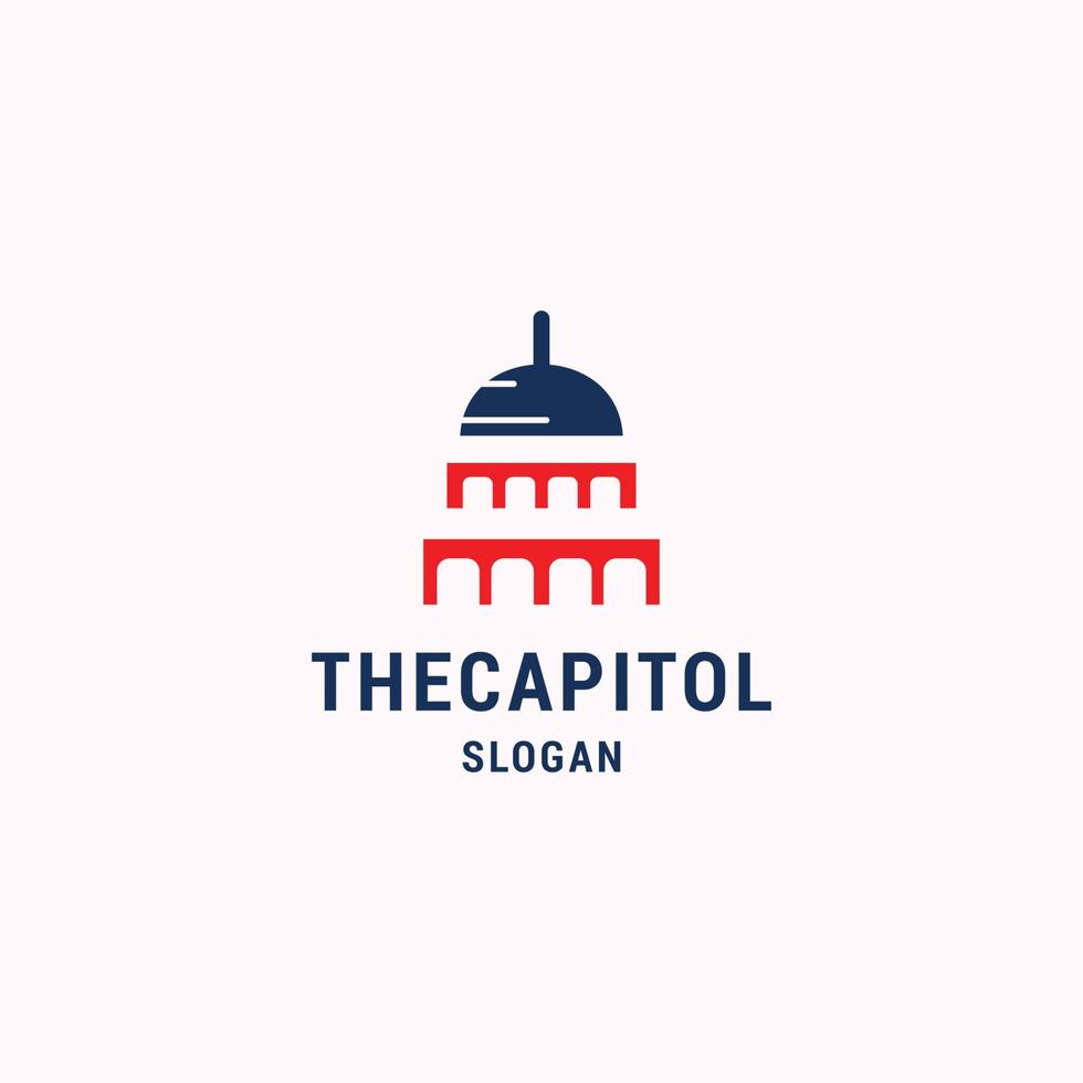 Capitol logo icon design template vector illustration