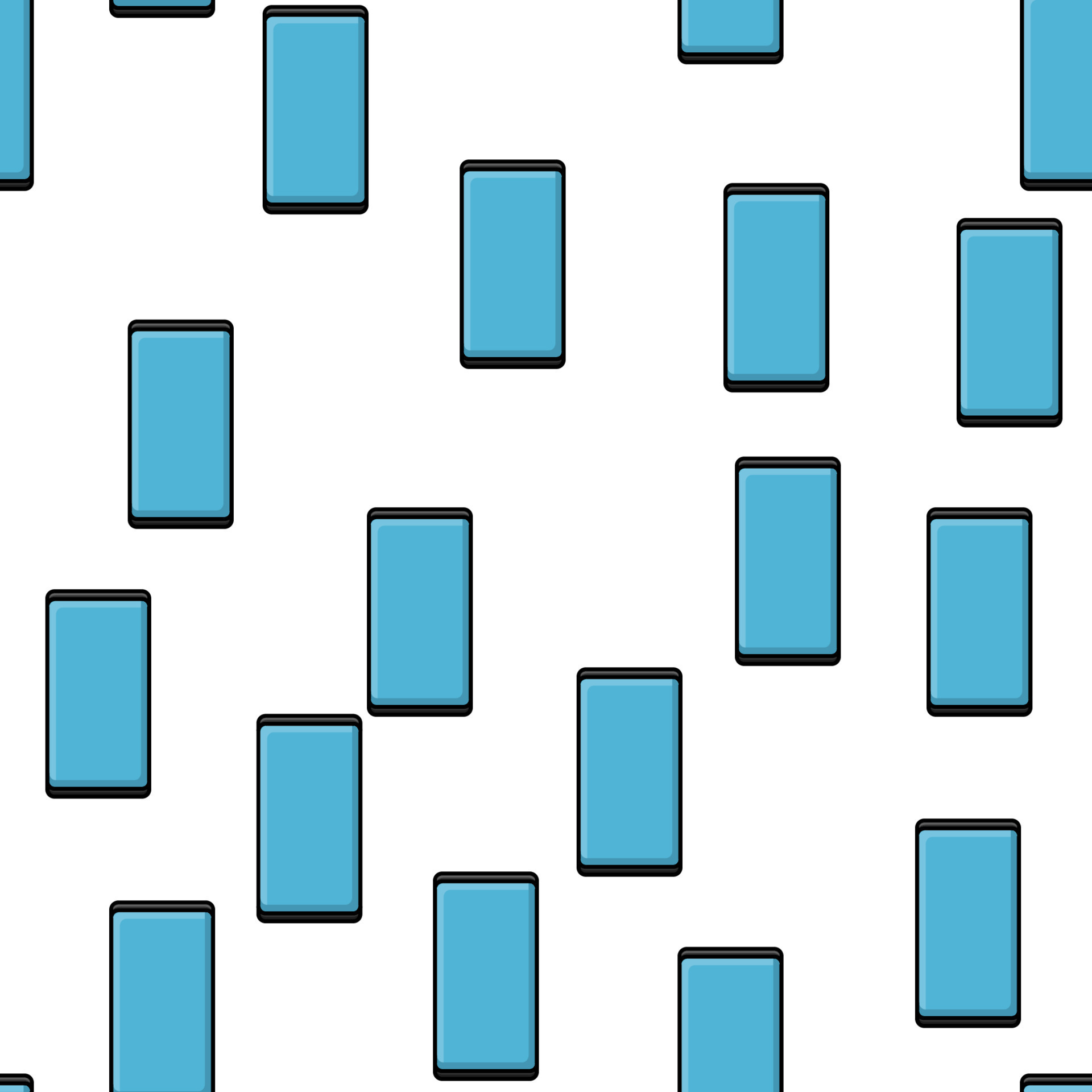 Texture seamless pattern of modern gadgets of digital mobile phones new in the flat style of the