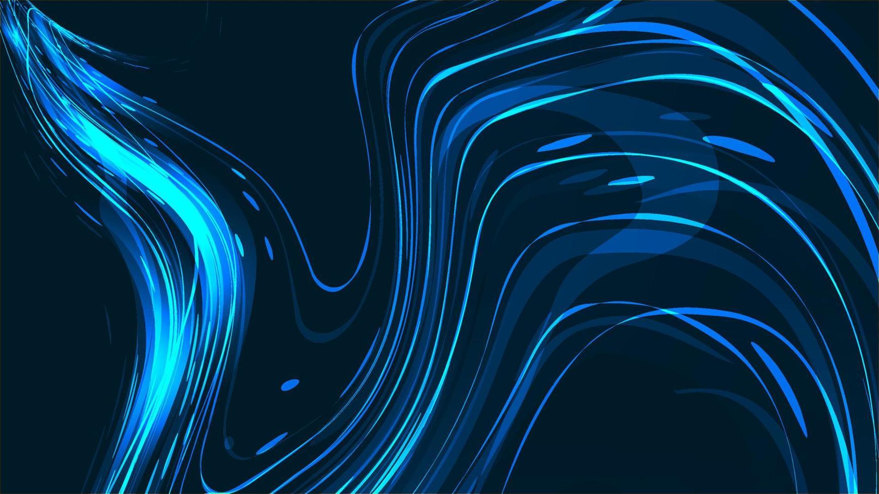 Abstract blue beautiful digital modern magical shiny electric energy laser neon texture with lines and waves stripes, background vector