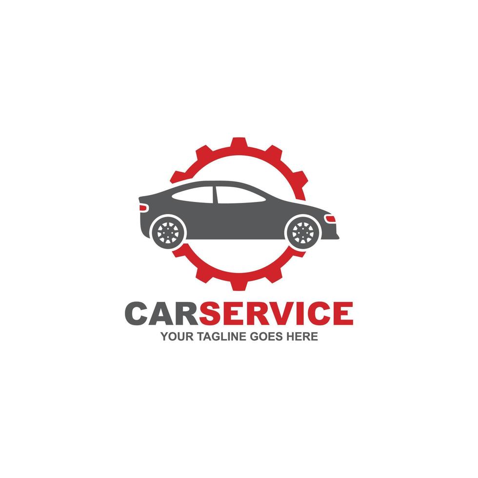 Car repair simple flat logo vector