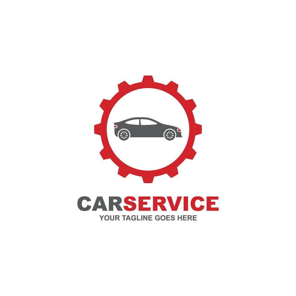 Car repair simple flat logo vector