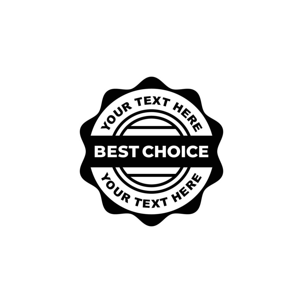 Best choice stamp seal icon vector illustration