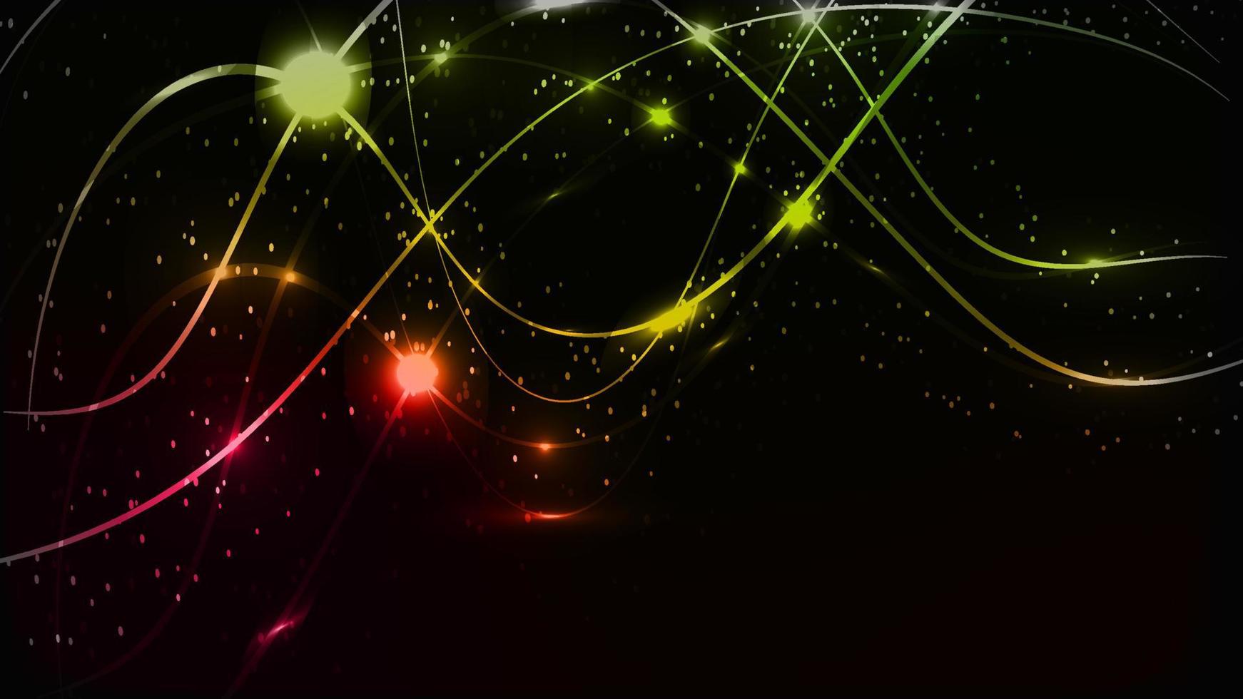 abstracto multicolor hermoso digital moderno mágico brillante energía eléctrica láser neón textura con líneas y rayas de ondas, fondo vector
