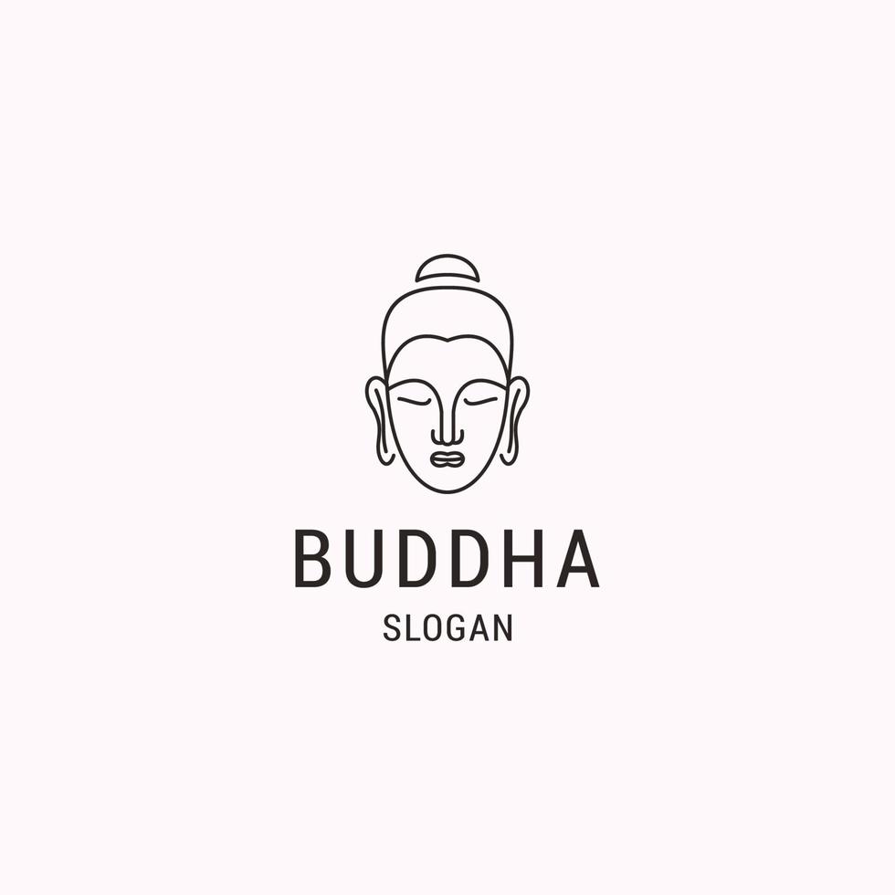 Buddha logo icon design template vector