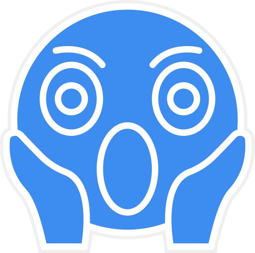 Yelling Icon Style vector