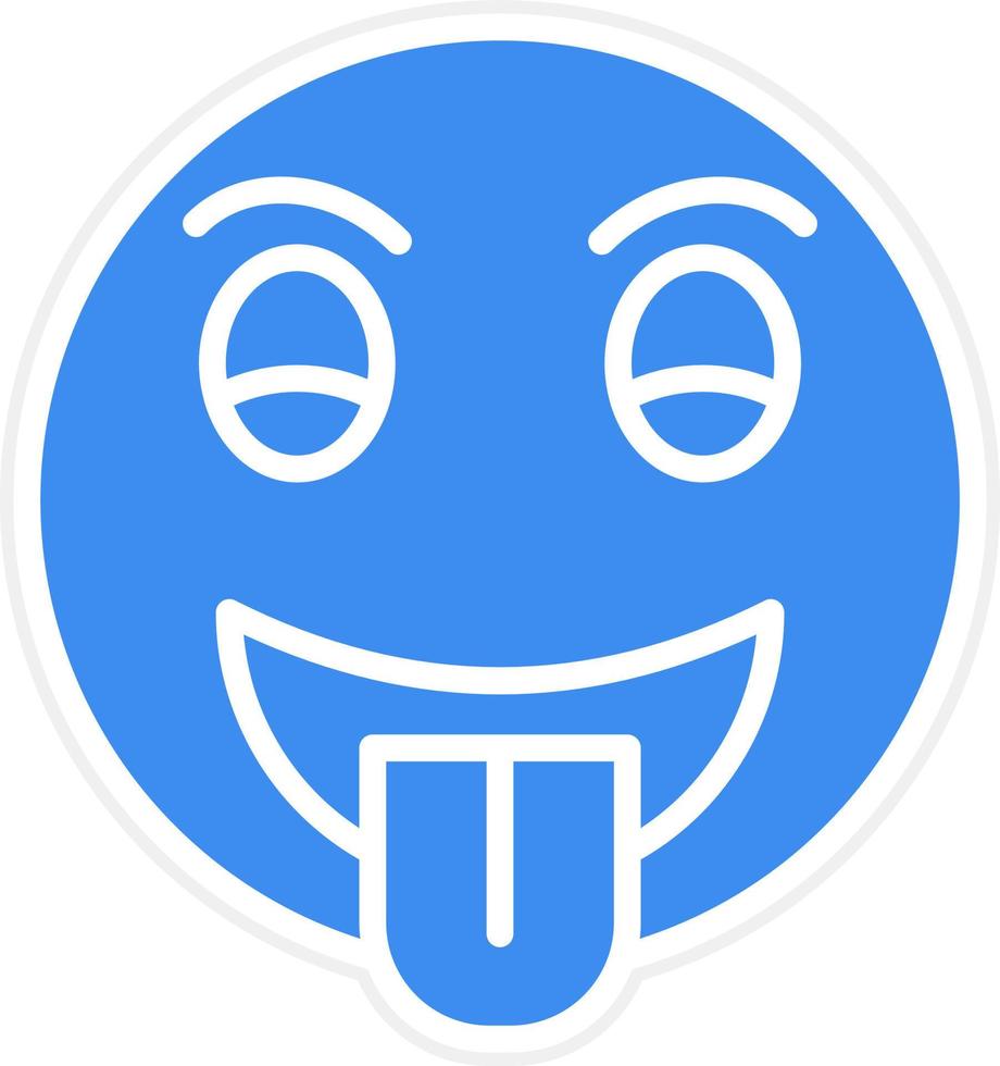 Tongue Out Icon Style vector