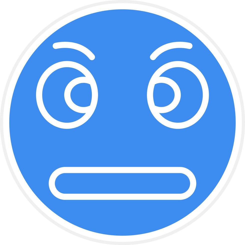 Rolling Eyes Icon Style vector