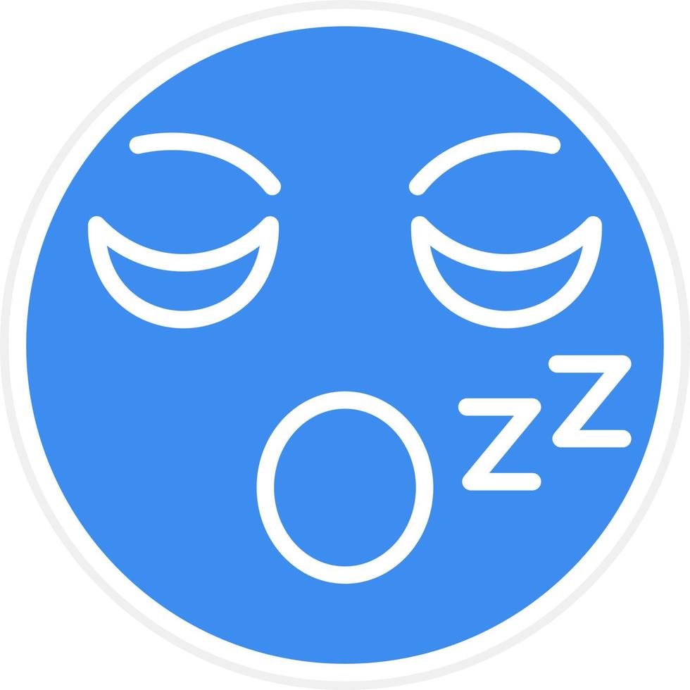Sleepy Icon Style vector