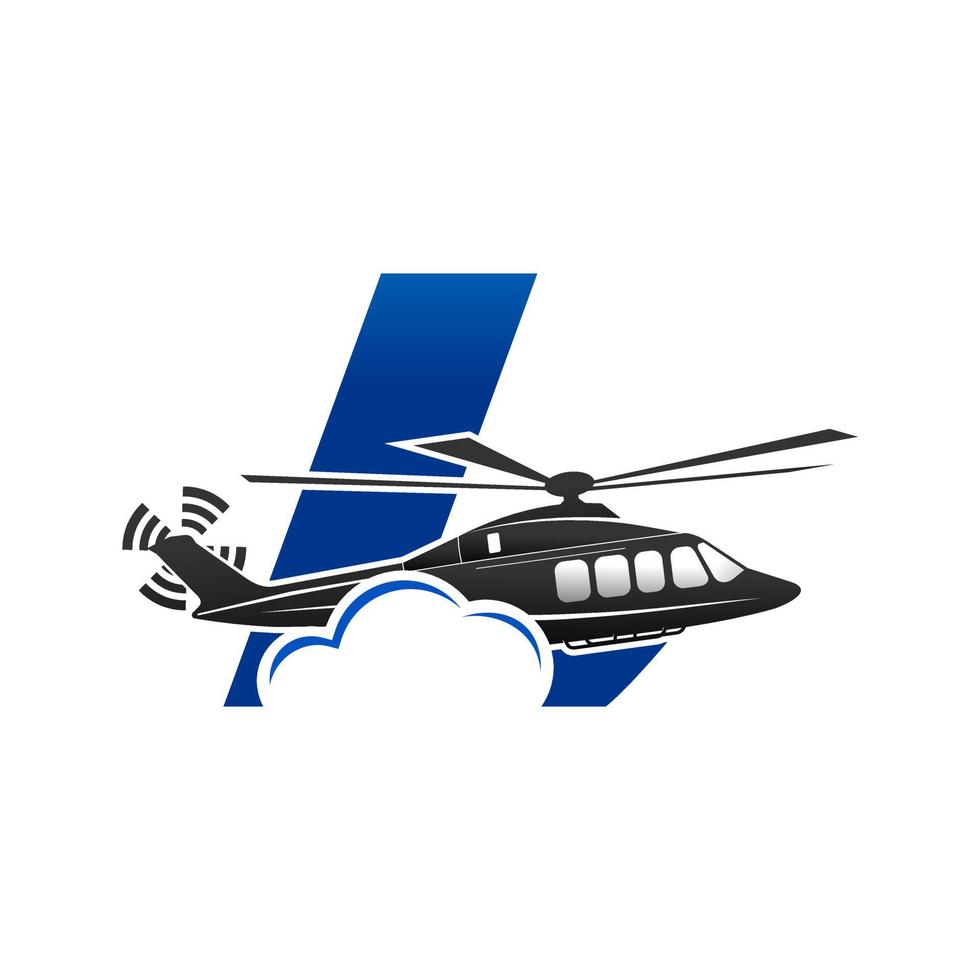 Initial L Helicopter vector