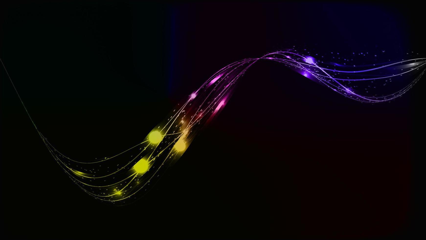 abstracto multicolor hermoso digital moderno mágico brillante energía eléctrica láser neón textura con líneas y rayas de ondas, fondo vector