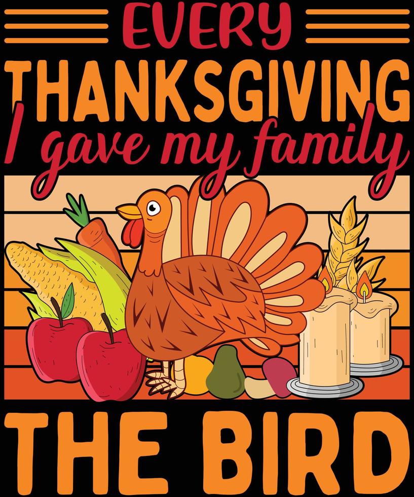 Thanksgiving T shirts Design vector