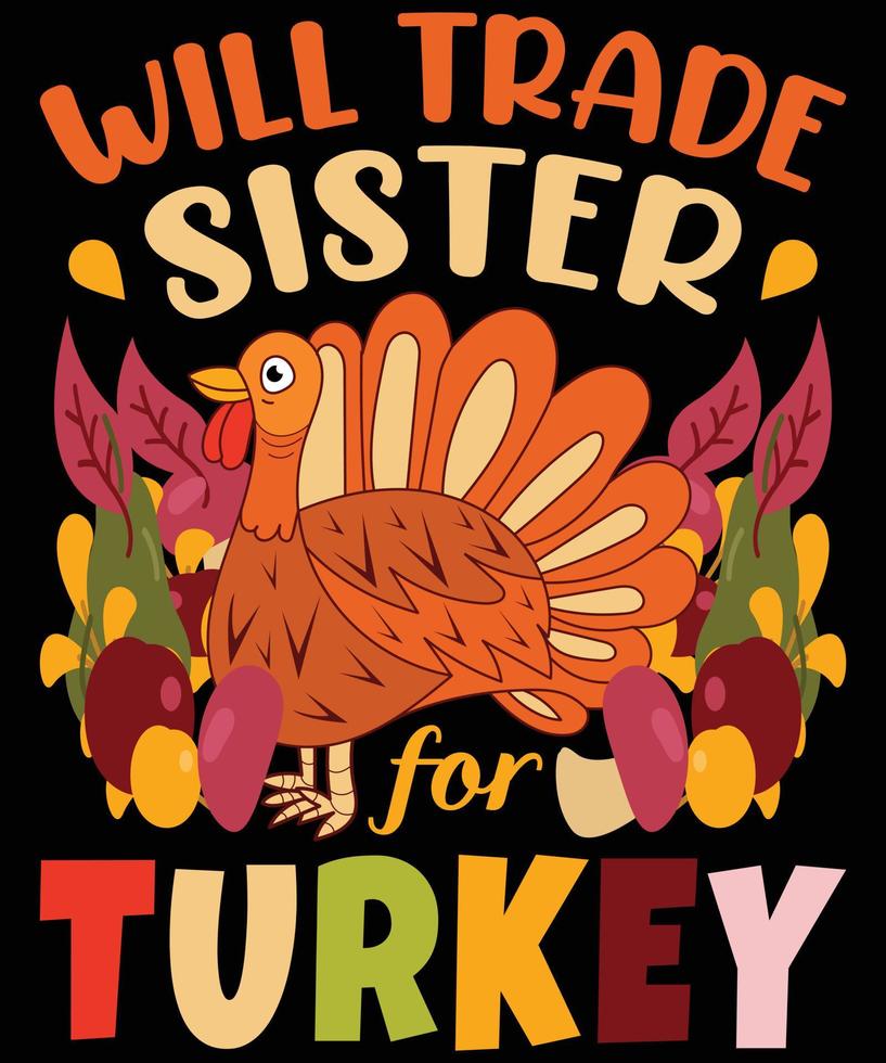 Thanksgiving T shirts Design vector