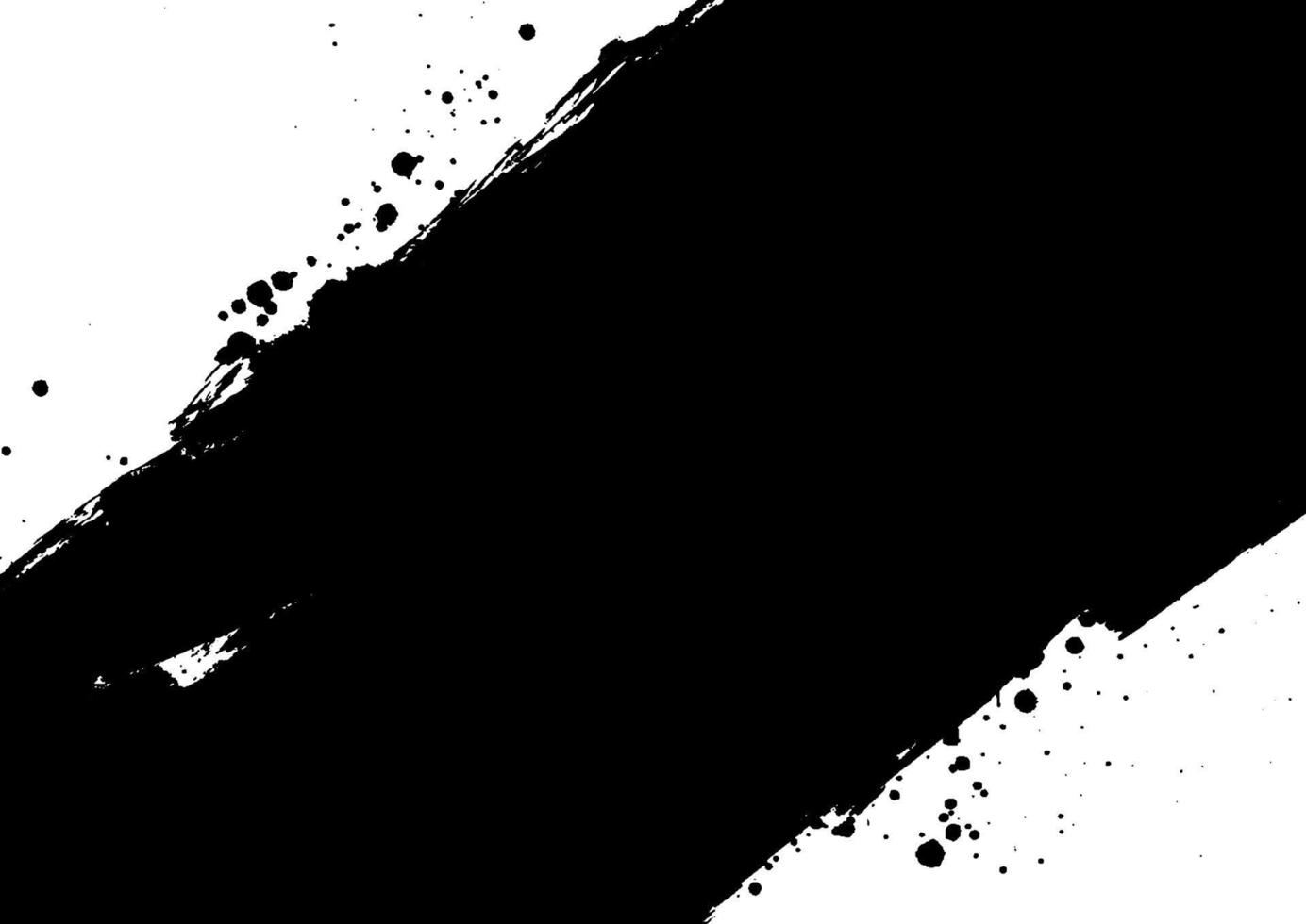 grunge paint splatter background in black and white vector