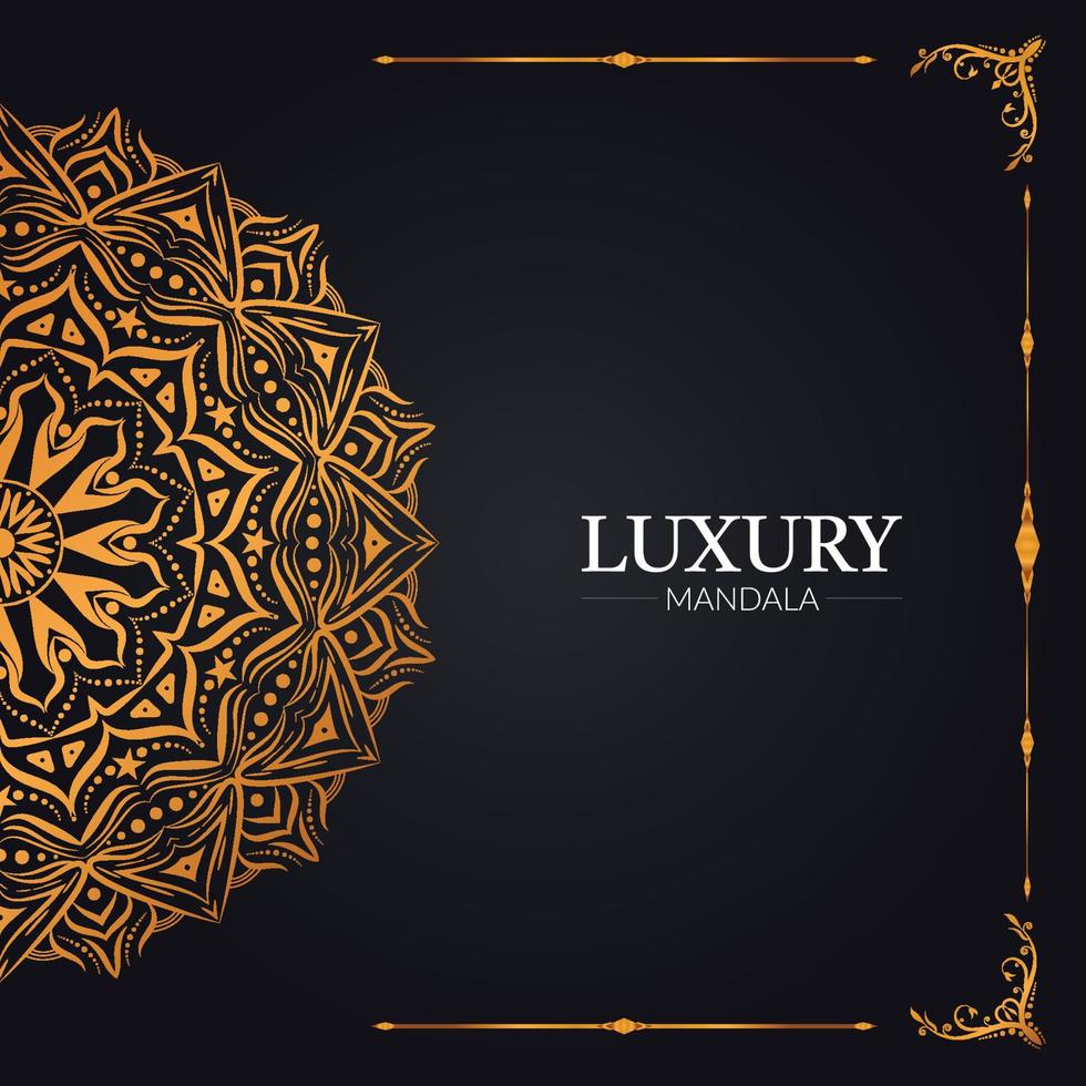 Simple geometric ornament mandala background template design vector