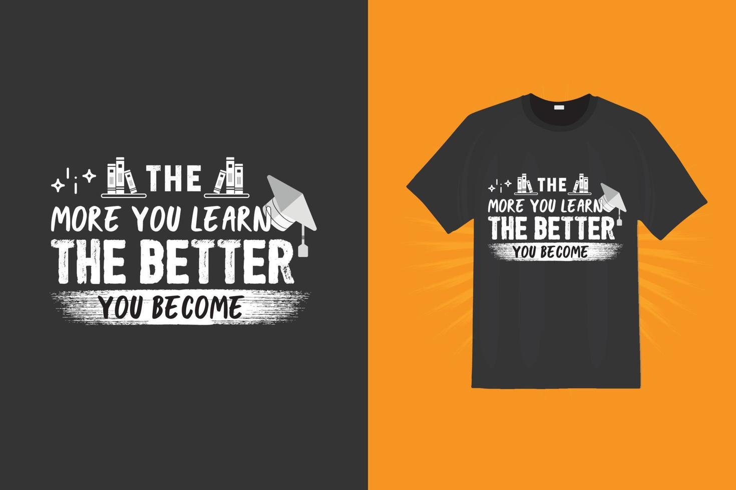 diseño de camiseta motivacional e inspirador vector