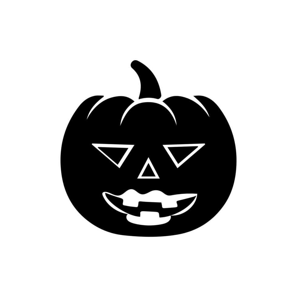 Pumpkins flat vector icon isolated on white. Hand drawn simple doodle clipart in a trendy style