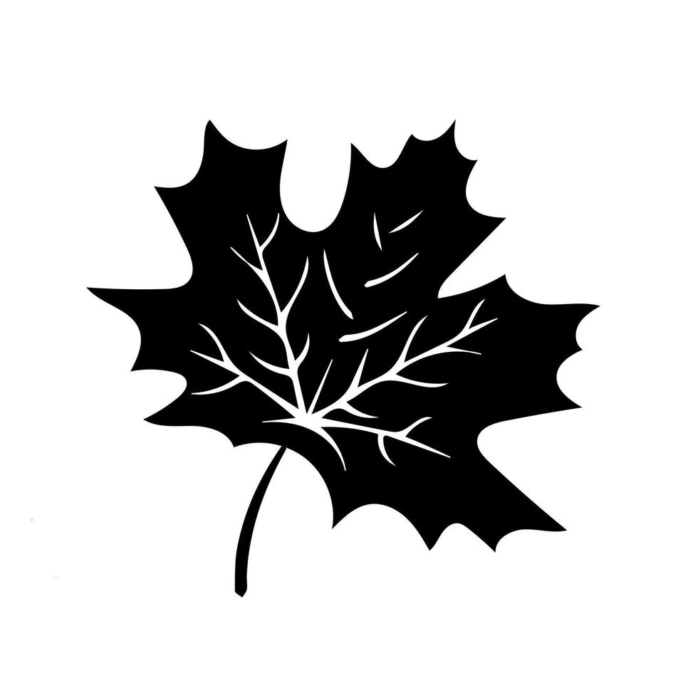 esquema de iconos de hojas de otoño. hojas de otoño aisladas sobre fondo blanco. vector