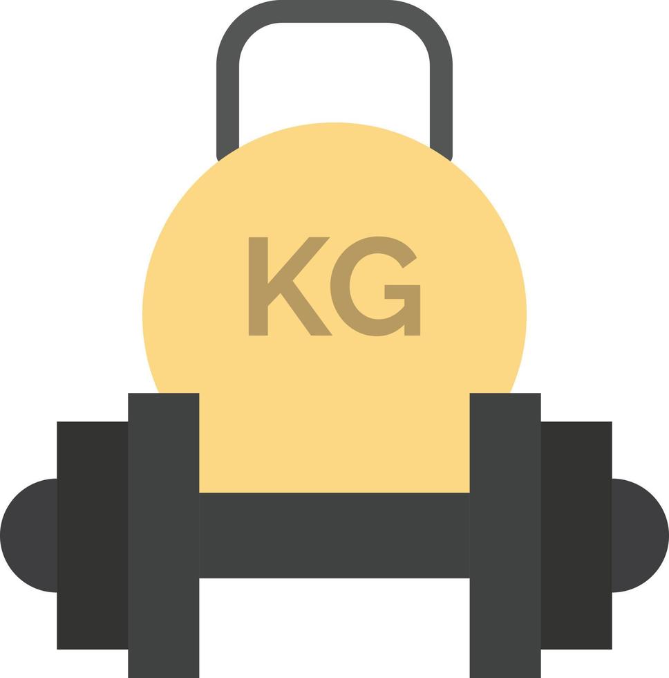 Barbell Dumbbell Equipment Kettle bell Weight  Flat Color Icon Vector icon banner Template