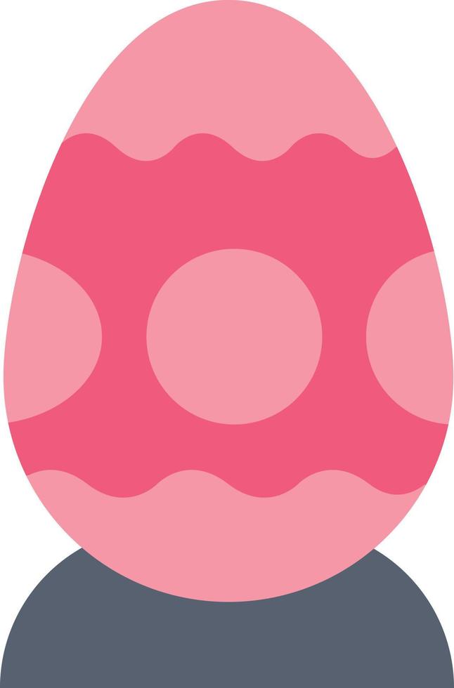 Decoration Easter Easter Egg Egg  Flat Color Icon Vector icon banner Template