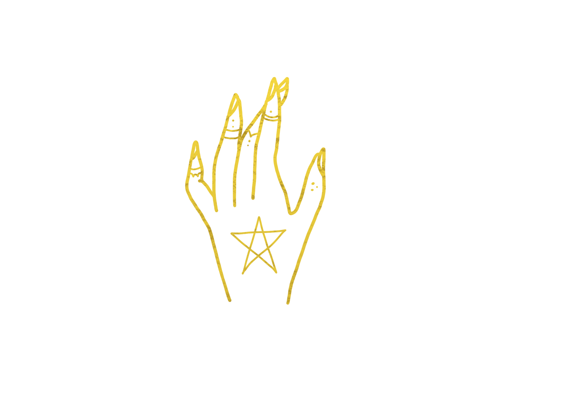 golden-metallic-star-tattoo-hand-13281097-png
