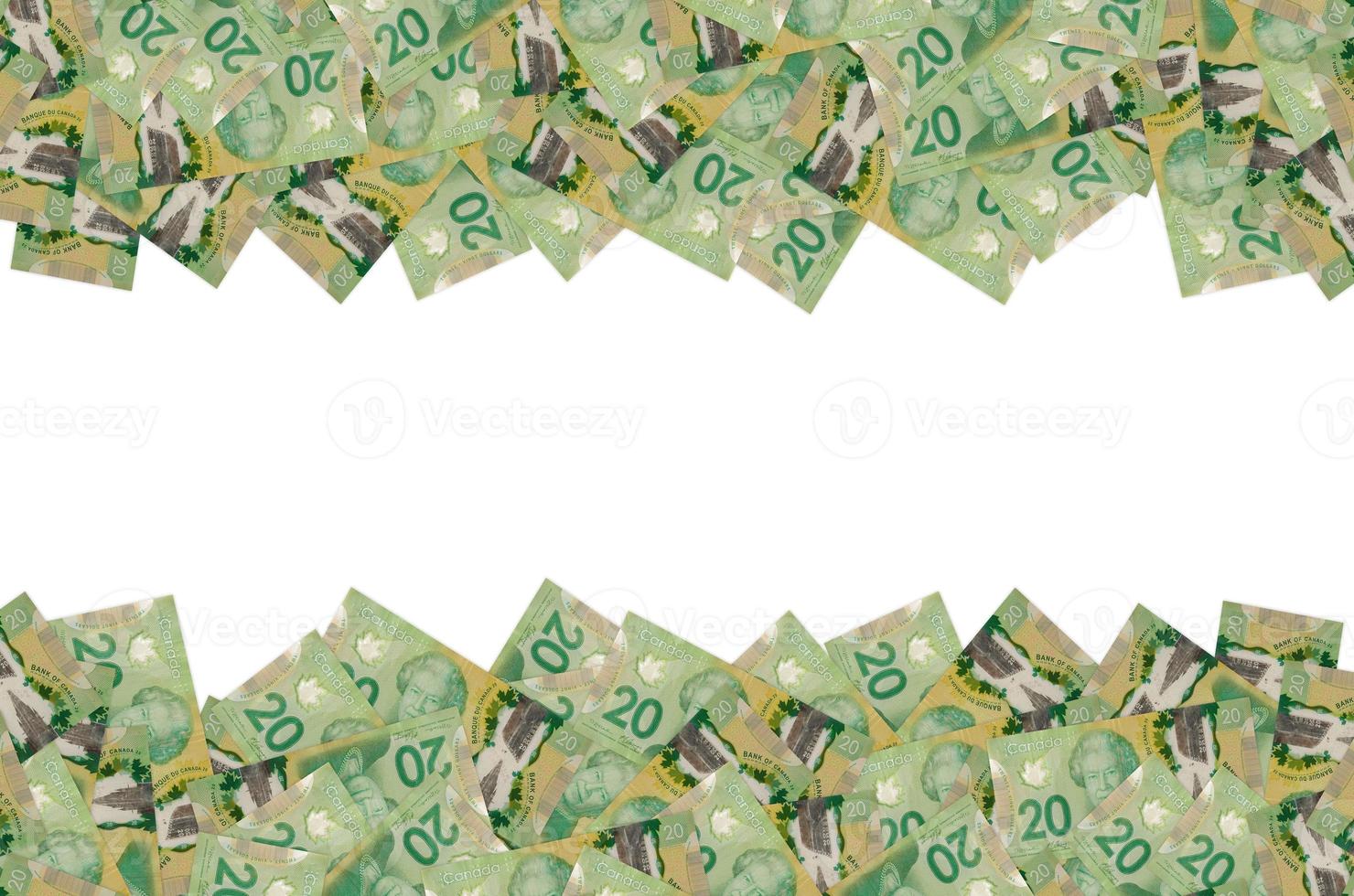Her Majesty Queen Elizabeth II Portrait from Canada 20 Dollars 2012 Polymer Banknote pattern photo