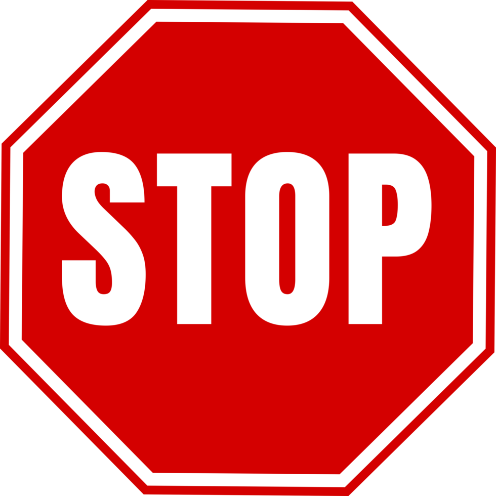 icono de señal de stop png