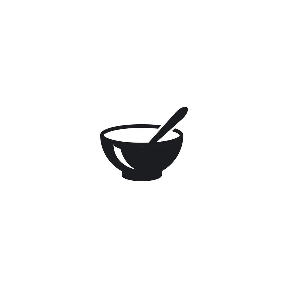 Noodle bowl logo vector