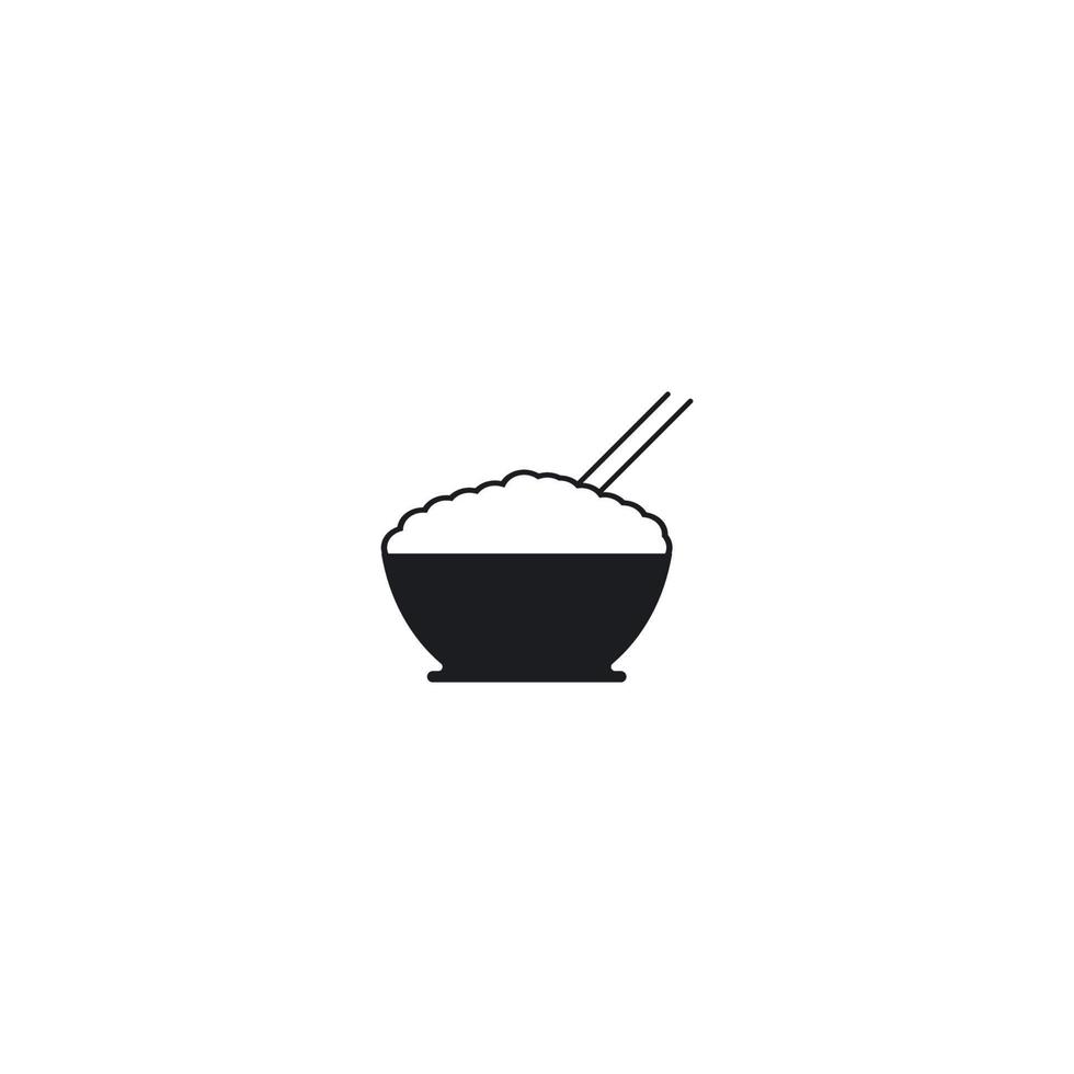 Noodle bowl logo vector