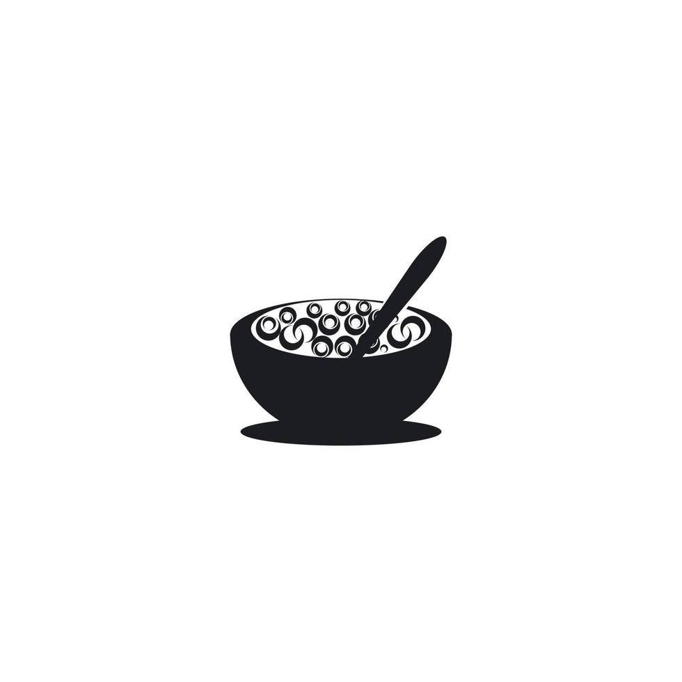 Noodle bowl logo vector