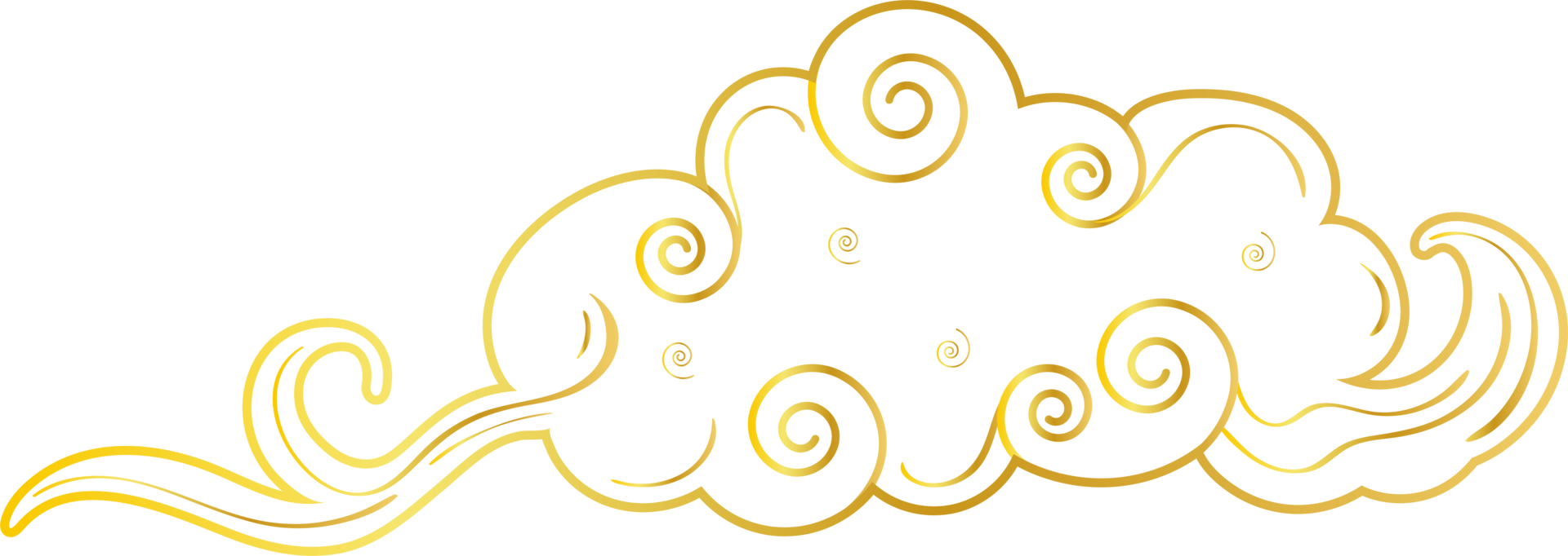 estilo elegante de símbolo de vetor de nuvem tibetana 7224862