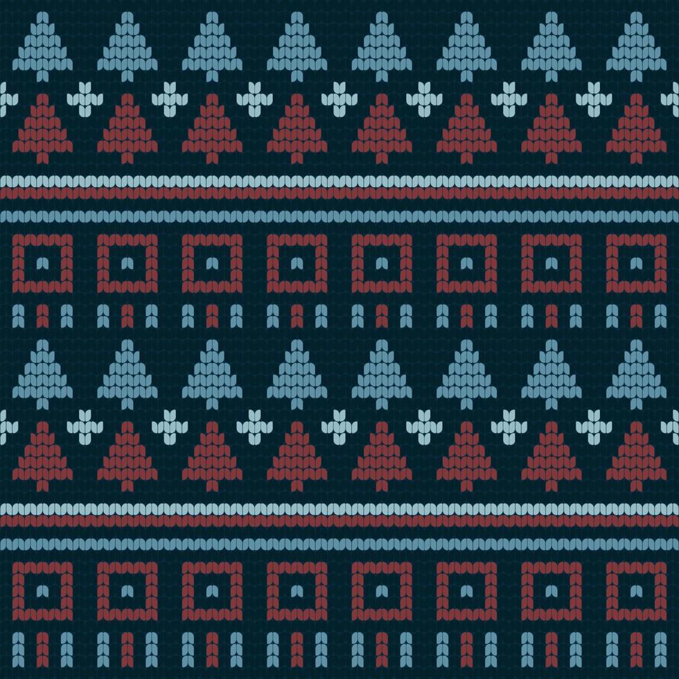 Stylish Ugly Sweater Doodle Seamless Pattern Background vector