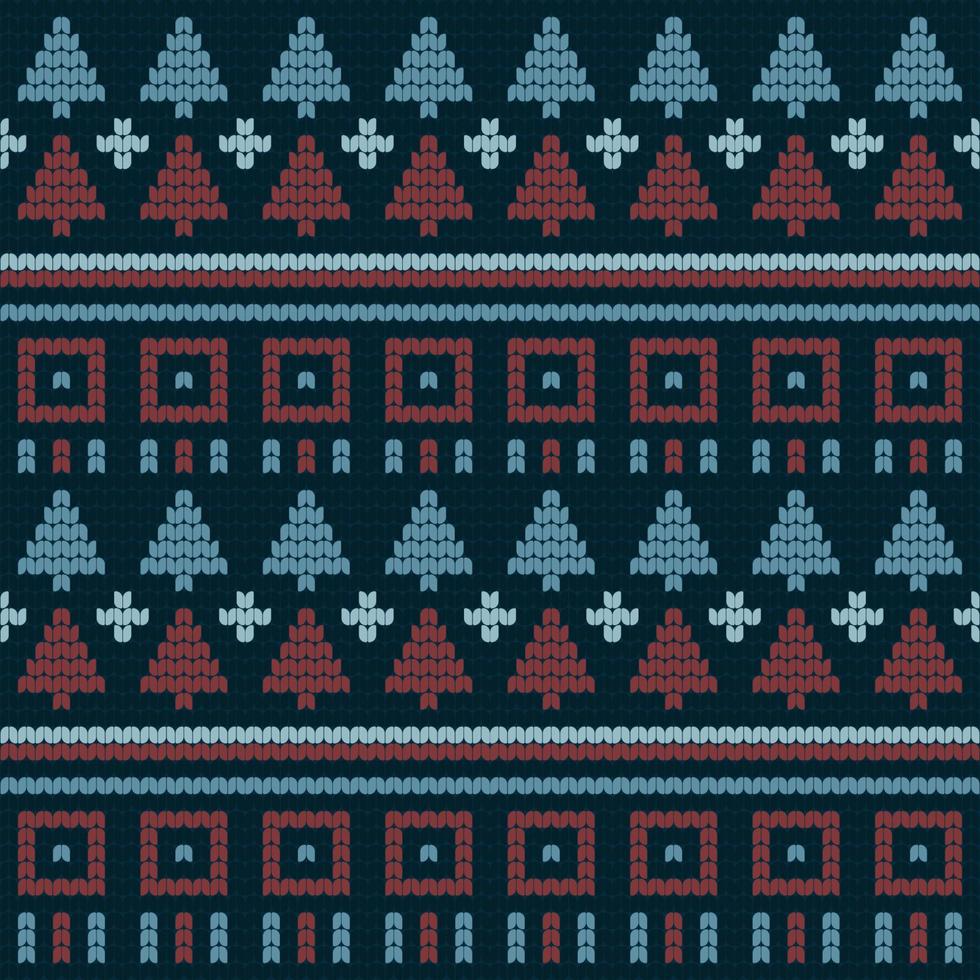 Stylish Ugly Sweater Doodle Seamless Pattern Background vector