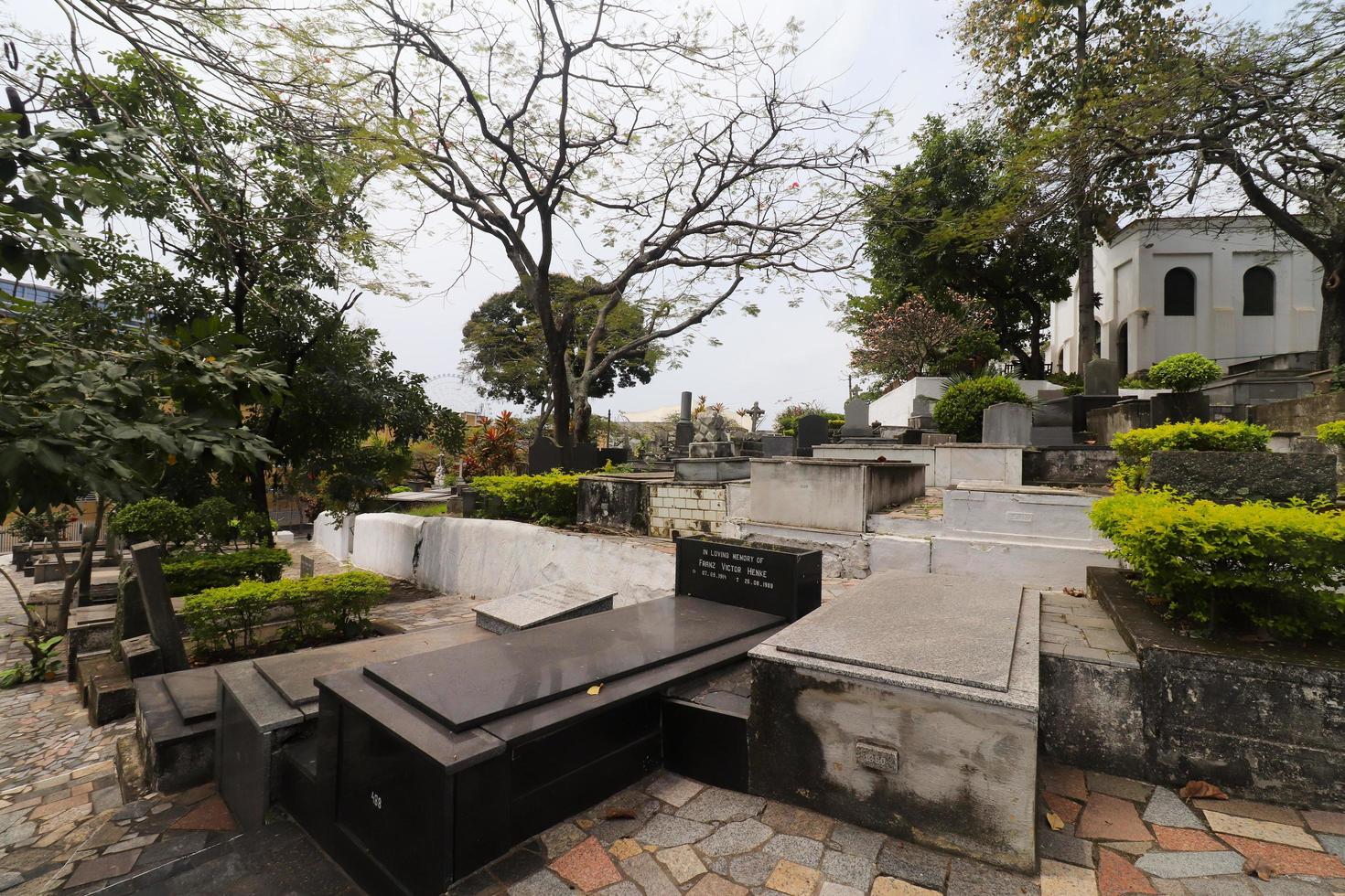 Rio de Janeiro, RJ, Brazil, 2022 - British Burial Ground - opened in 1811 in the Gamboa neighborhood, is the oldest open-air cemetery in Brazil still in activity photo