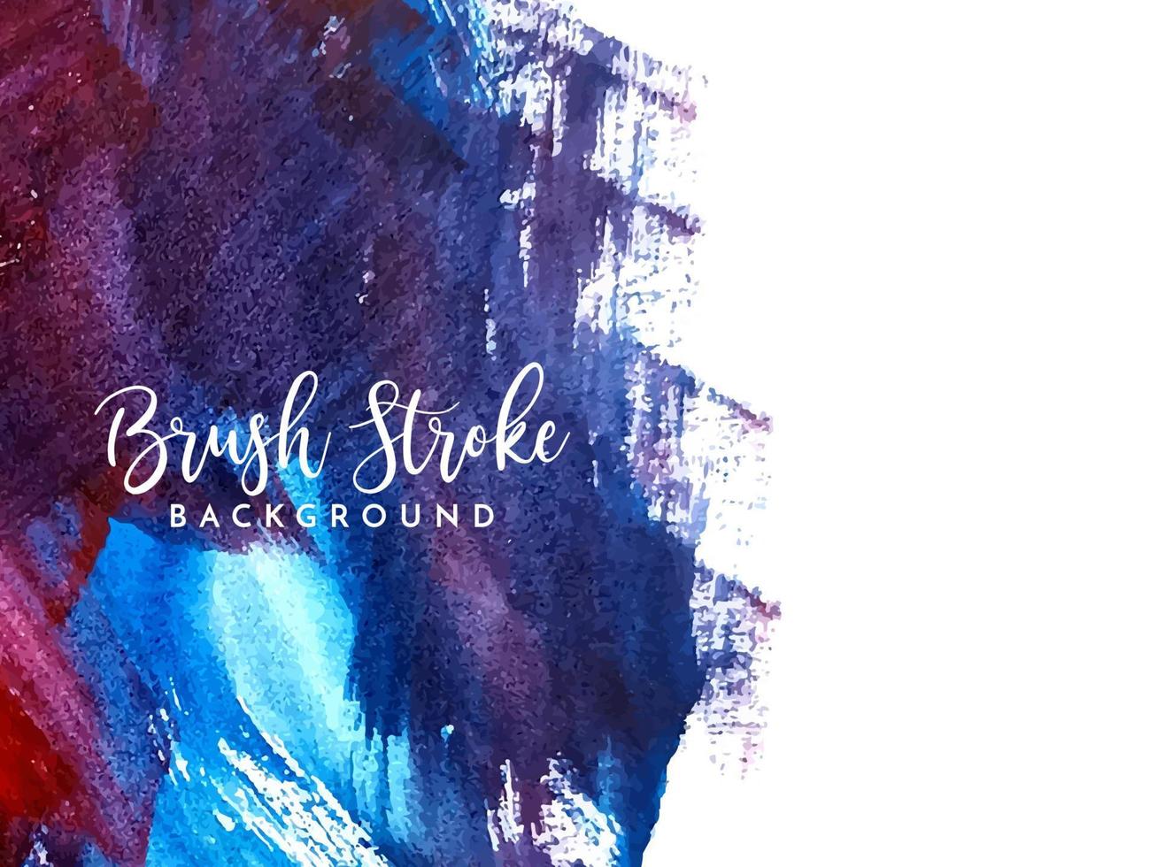 Abstract Purple and blue colorful brush stroke background vector