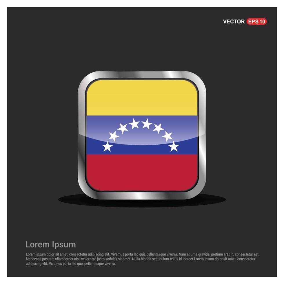 Venezuela flag design card  vector