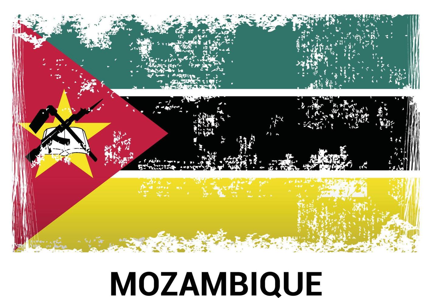 Mozambique flag design vector