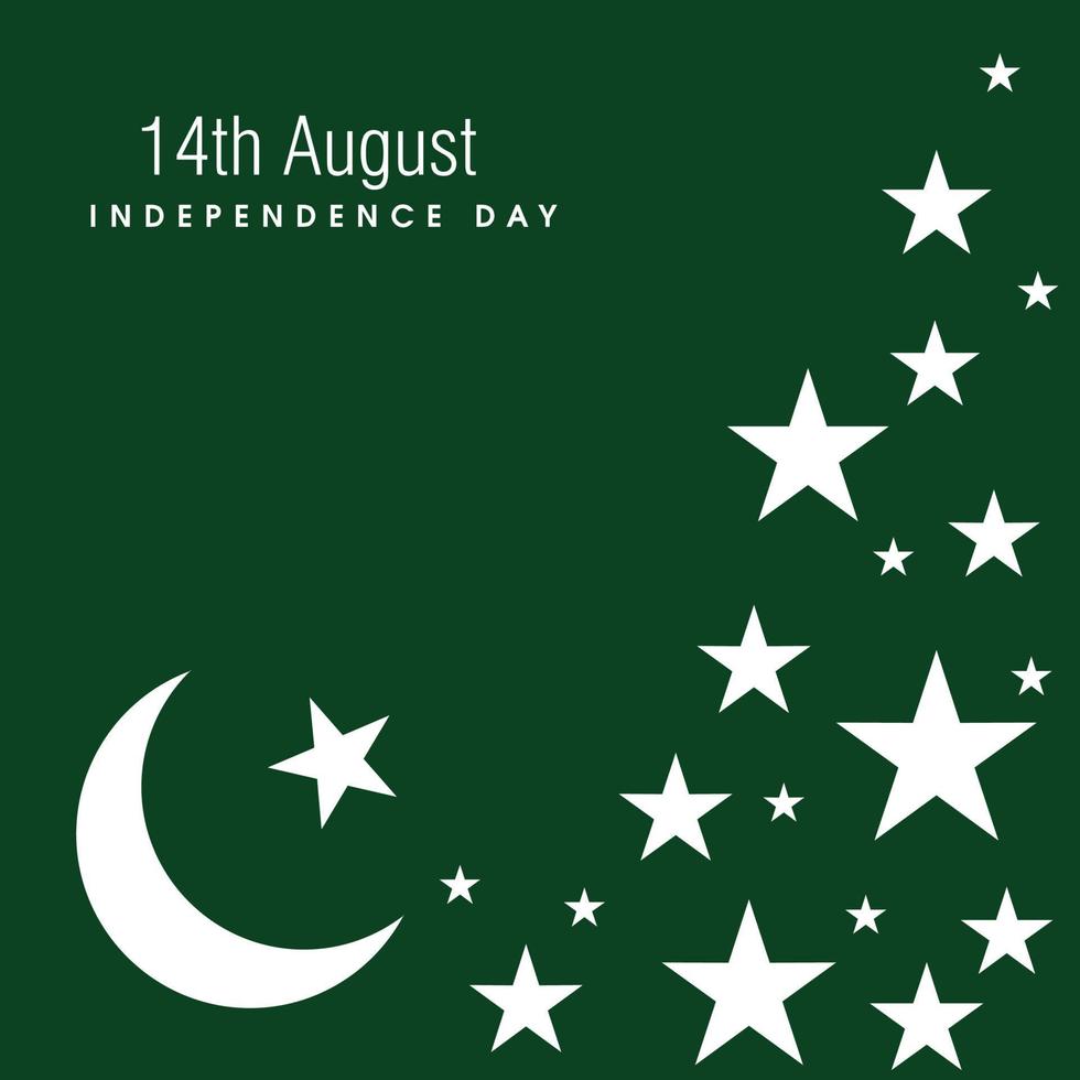 Pakistan independence day design vector