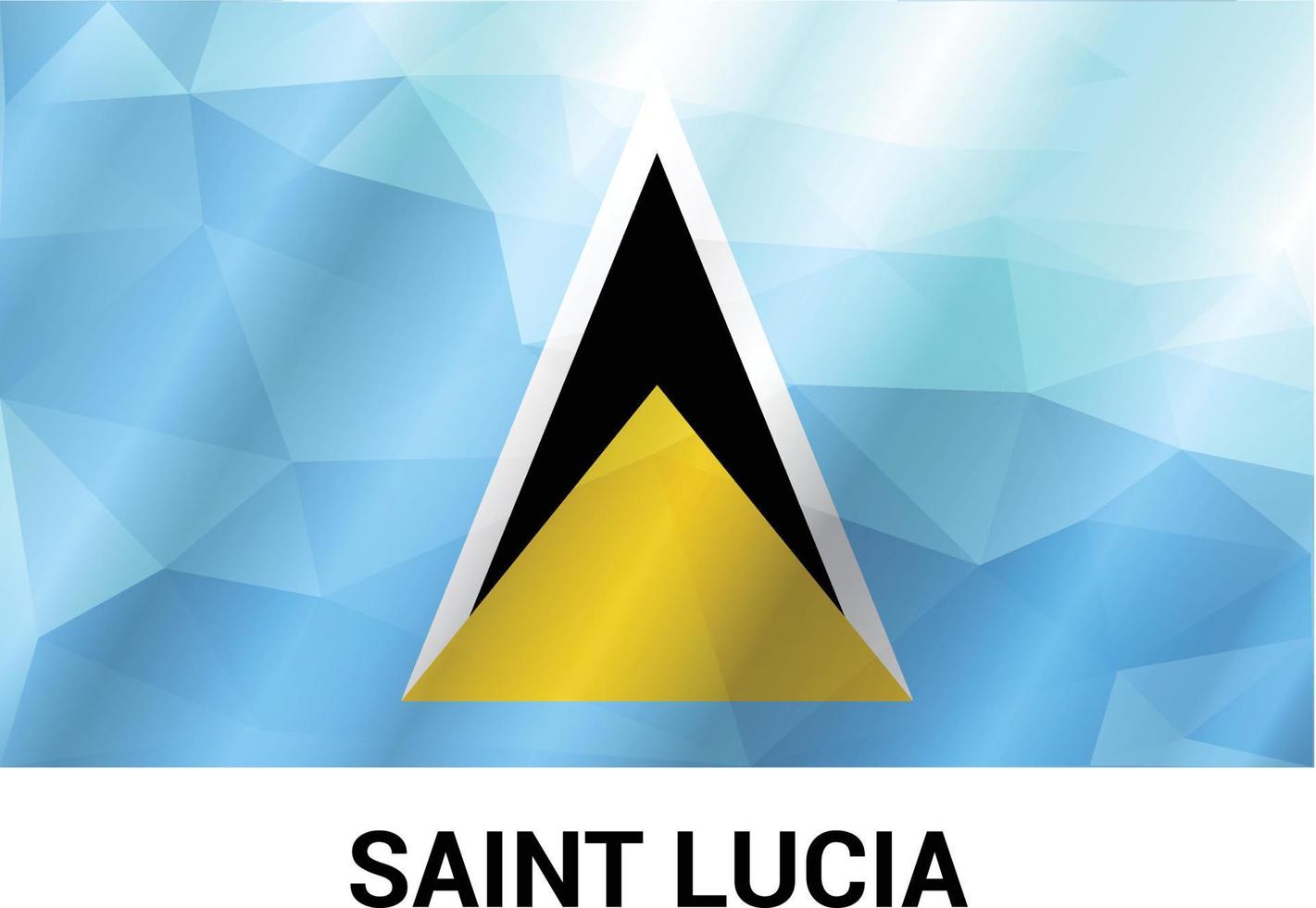 Saint Lucia flags design vector