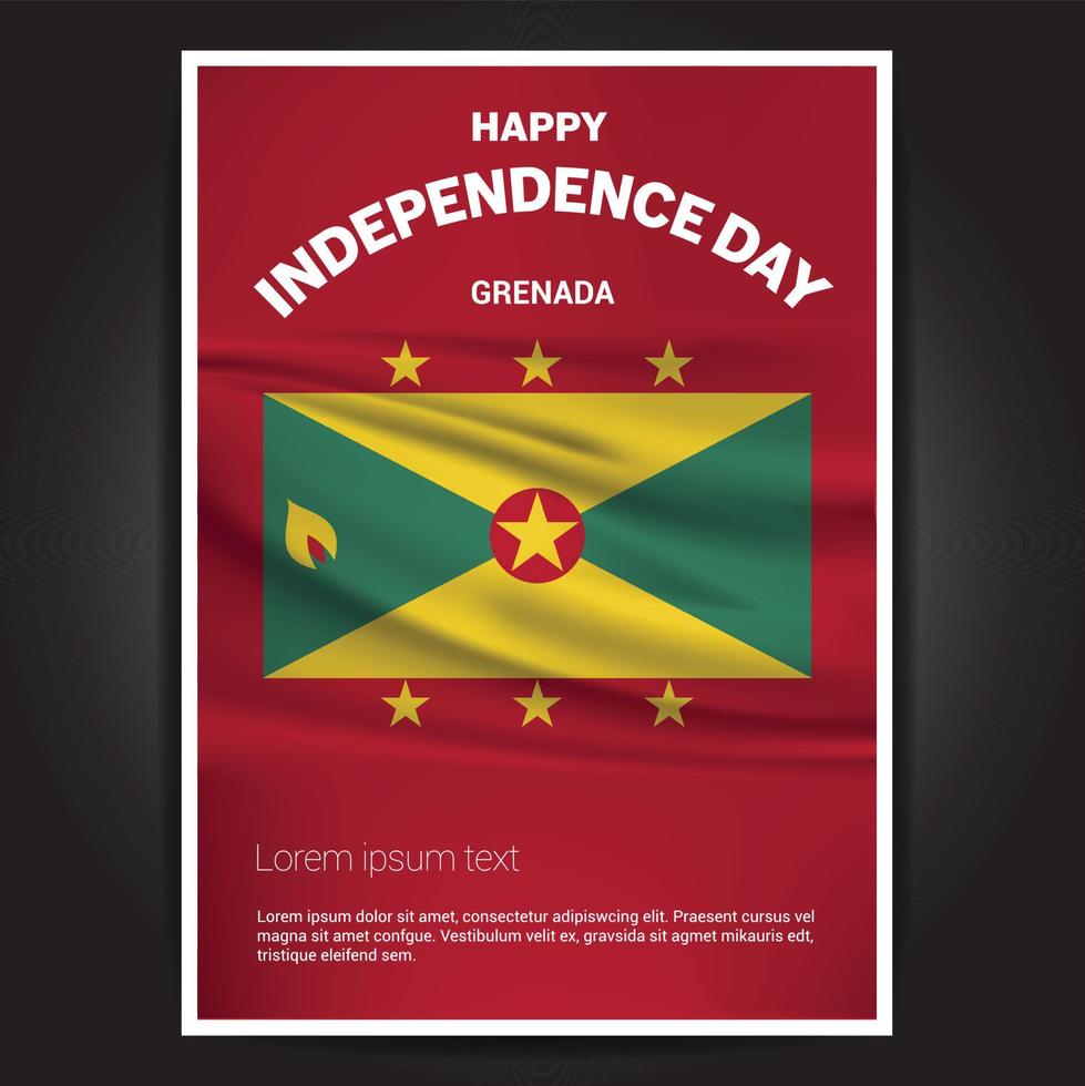 Happy Indpendence day design card vector with flags