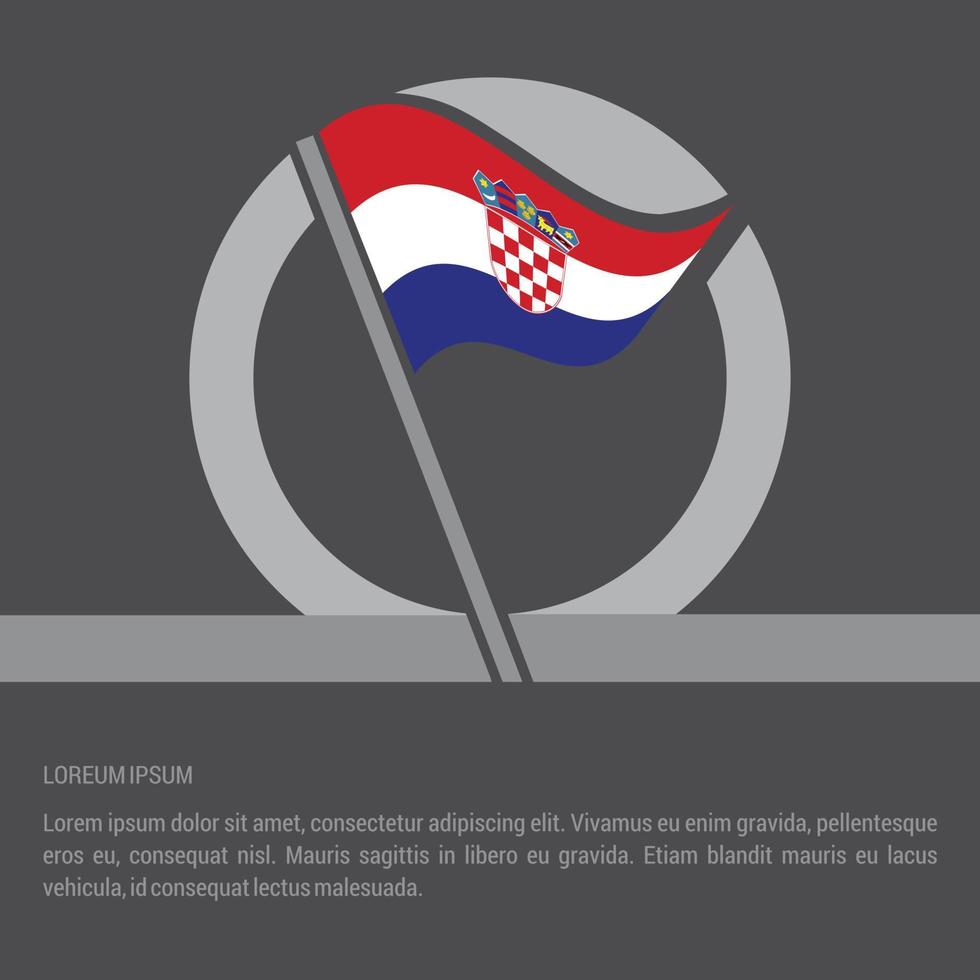 Country flag with creative design vector