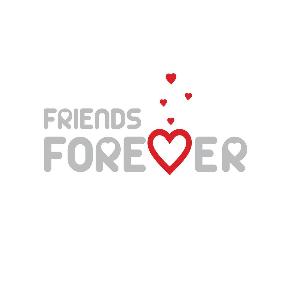 Happy Freindship day design with typography vector