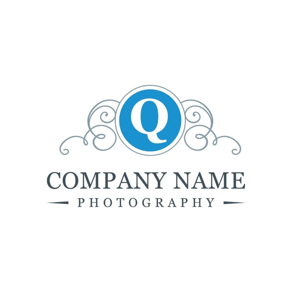 Alphabetical logo design and typography vector